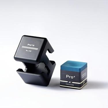 Imagem de TP Pro+ | TP Chalk Pro+ Giz para taco de bilhar | Giz de bilhar TurningPoint para torneios profissionais dedicado (reduz o erro, durável, baixa deflexão) (TP Pro+ azul, M)