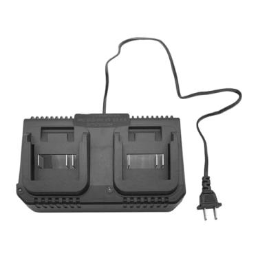 Imagem de ZGUZMCMK Carregador de bateria de 21 V com dois slots compactos e eficientes com proteção contra sobrecarga e carregamento rápido para chave de impacto, 0.6a