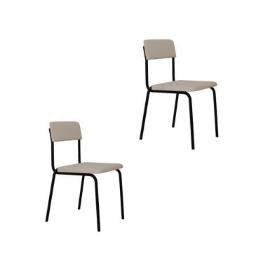 Imagem de Cadeira Fit Fixa C/4 Pes 475 X 505 X 810 Mm C/2 Un. Corriente Palha Corriente Palha