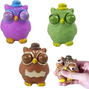 Imagem de Brinquedo Corujinha Zoiudinha Aperta Abre Olhos - Castela