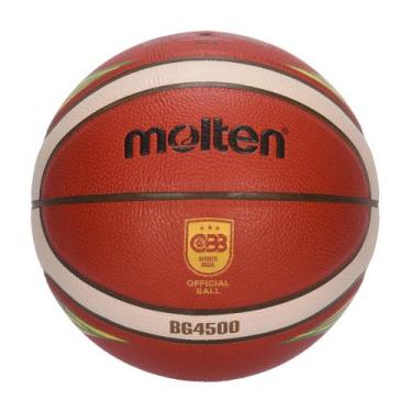 Imagem de Bola de Basquete Molten BG4500 CBB Oficial T7 Basketball FIBA Approved