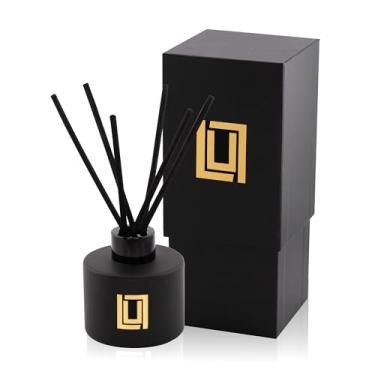 Imagem de Lulu Candles | Conjunto de difusor de palheta | bergamota e âmbar | 6 palitos de palheta | Difusor de perfume para quarto, banheiro, sala de estar e escritório (4,2 FL Oz.)