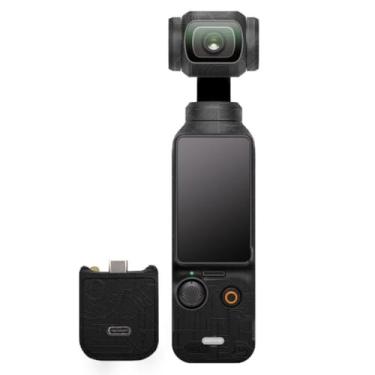 Imagem de Pocket3 Adesivo para câmera Skin Creator Combo adesivo envoltório de vinil antirriscos película protetora acessórios para DJI Osmo Pocket 3 (Circuit Black)