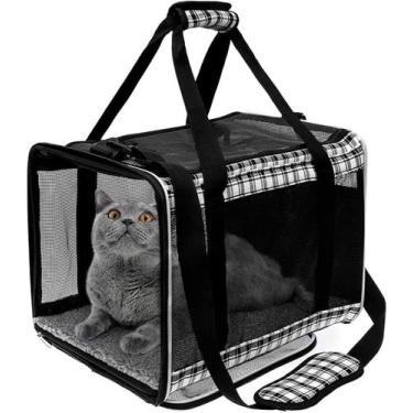 Imagem de Porta-animais de estimação EXPAWLORER Soft-Sided para gatos grandes e 