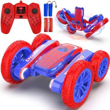 Imagem de Carro de controle remoto Blissbud Spider 360 giratório 4WD azul e verm
