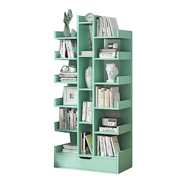 Imagem de TsoLay Estante para livros, estante de chão, suporte de armazenamento de mesa, móveis decorativos para livros, revistas, CDs, prateleiras de livros, organizador, armazenamento de livros