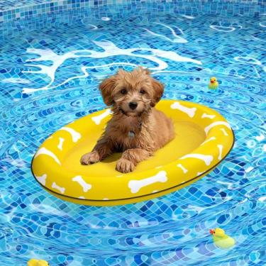 Imagem de Natação inflável macia para animais de estimação Dog Float Raft para o