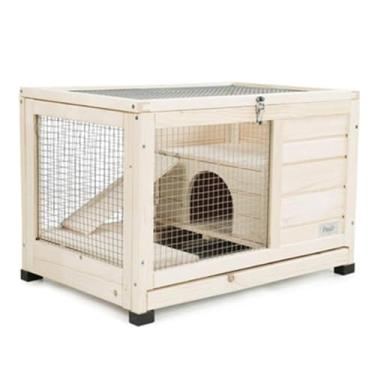Imagem de Gaiola de madeira maciça para animais de estimação de luxo gaiola de coelho de porquinho da índia gaiola interna para coelho suprimentos gaiola de porco holandês gaiola de ouriço