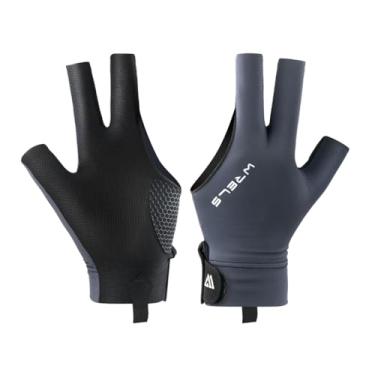 Imagem de WRELS Luvas de bilhar para canhoto, 1 luva esportiva de taco de sinuca para mulheres e homens