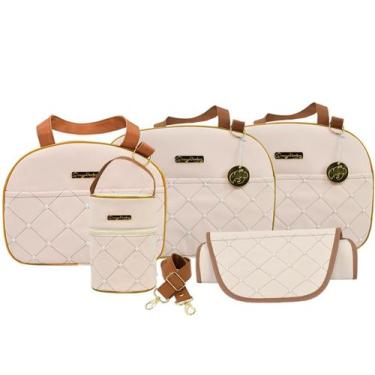 Imagem de Kit Bolsa Maternidade 6 peças menino menina mamae bebe - Royal Baby