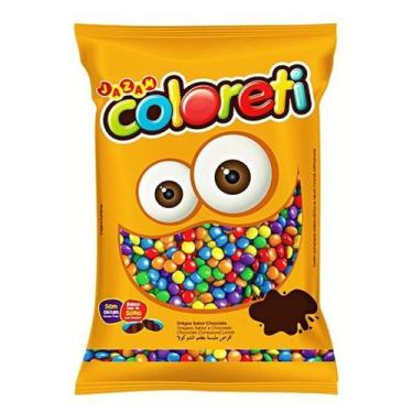 Imagem de Chocolate ao Leite Coloreti Sortido 1Kg Decoração Especial - Jazam