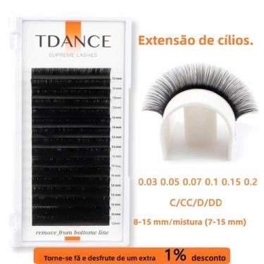 Imagem de Cílios Postiços De Vison Sintético Natural, Volume Russo, 16 Fileiras,
