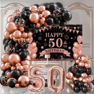 Imagem de Decorações de aniversário de Shanmorine, 50º aniversário, mulheres, ou