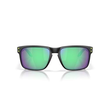 Imagem de Óculos de Sol Oakley Holbrook 0OO9102 9102AI Tam 55 / Preto Fosco - Lentes Prizm Road Jade