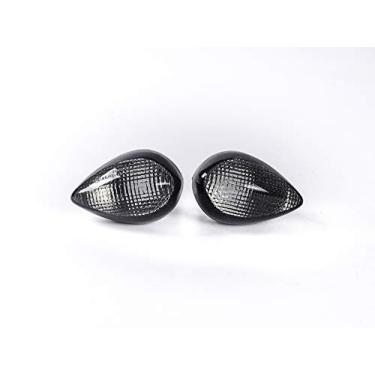 Imagem de TOPZONE Compatível com Ya-maha WR250R / XJ6F/ YZF-R1/ FJ09/ MT01/ XSR900/ XTZ1200/ FZ6; pisca-pisca; seta de sinal; Blibker; Idicator (somente lente, fumaça)