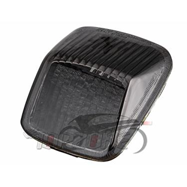 Imagem de TOPZONE Compatível com HARLEY 2004–2005 VRSCB V-Rod; VRSCD 2006–2008 VRSCD Night Rod; luz traseira de freio de luz traseira + seta (estilo 3: luz traseira de LED sequencial + seta, lente de fumaça)