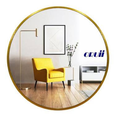 Imagem de Moldura de liga de alumínio Mirror Oruii Gold Round 60 cm