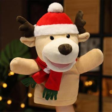 Imagem de Fantoche de mão de Papai Noel, brinquedos de personagens de desenhos a