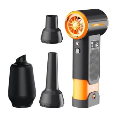 Imagem de Baoblaze Ventilador portátil, soprador de ar, limpeza de computador, compacto, doméstico, para viagem, acampamento, presente para mulheres, homens, ventilador