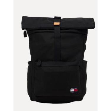 Imagem de Mochila Tommy Jeans Essential Daily Rolltop Backpack Preta-Masculino
