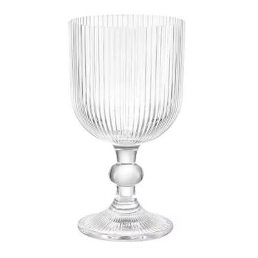 Imagem de Taça Vidro Canelado Graffiato Vinho Água Transparente 380ML - Qhouse c