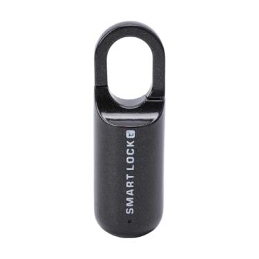 Imagem de Diydeg Padlock de Impressão Digital, WiFi Smart Padlock Ty App Lock Smart Com 10 Impressões Digitais Capacidade de Baixa Potência Alarme, USB Recarregável Sem Chave Biométrico Padlock (Preto)