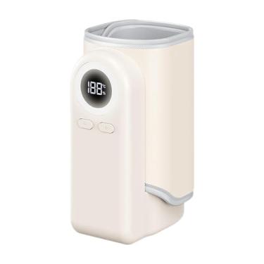 Imagem de Milageto Bolsa aquecedora de mamadeiras para viagem, aquecedor portátil para amamentação, em viagem, Branco