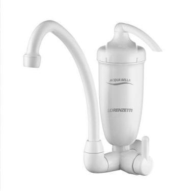 Imagem de Torneira com Filtro Lorenzetti Acqua Bella de Parede Branca, Branco