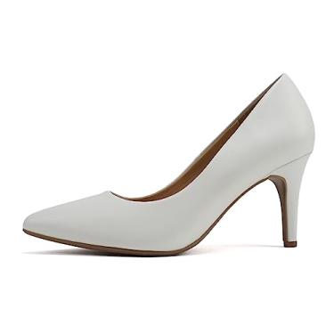Imagem de Sapatos femininos de salto médio City Classified Comfort, Poliuretano branco, 38
