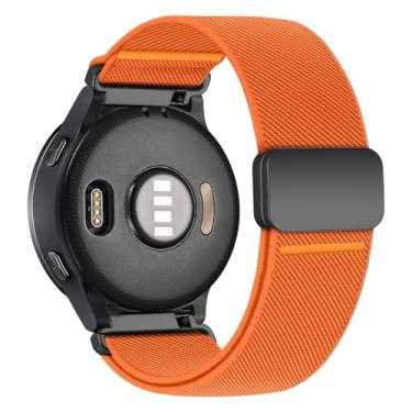 Imagem de Pulseira elástica de nylon de 22 mm para Garmin Venu 3 2/Vivoactive 4/Forerunner 970/965/955/265 46 mm/255 46 mm, pulseira esportiva magnética de tecido elástico para Samsung Galaxy 3 de 45 mm/Gear S3