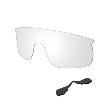 Imagem de SAUCER Lentes de reposição premium e protetores de nariz para óculos de sol Oakley Resistor OJ9010 High Defense - HD Clear