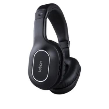 Imagem de Fone De Ouvido Letron,Com Mic Sem Fio Beat, Preto, Estereo Blu