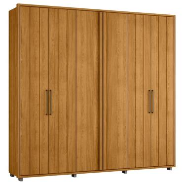 Imagem de Guarda Roupa Casal 250cm Com 6 Portas Vibe Cinamomo Z10     - Mpozenato