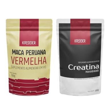 Imagem de KIT Maca Peruana Vermelha 150g+ Creatina Monohidratada 300g, Suplemento Alimentar, Pura Energia Natural - Krydder Superalimentos