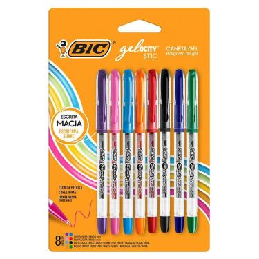 Imagem de Caneta gel Gelocity Stic 0.5mm com 8 unidades - Bic