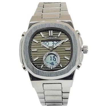 Imagem de Relógio Masculino Tuguir Anadigi Tg3033 Prata