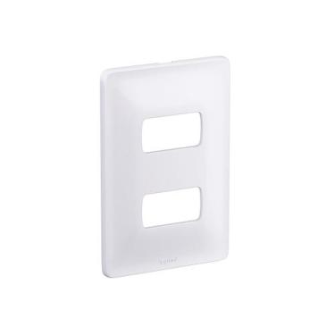 Imagem de Placa 4x2 2 Módulos Com Suporte Branca 680182 Pial Zeffia - Pial Legra