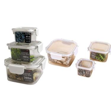Imagem de Conjunto 3 Pote Hermético Quadrado - TOP RIO