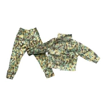 Imagem de oshhni 1:6 Boneco de ação Roupas em miniatura Conjunto de uniforme de tecido Homem Moda Cosplay Boneca Traje Casaco Calças para Corpo Masculino de 12