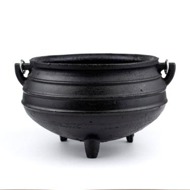 Imagem de Caldeirão Wicca da Bruxa de Ferro Tripé Alça N 6 3,2 Litros