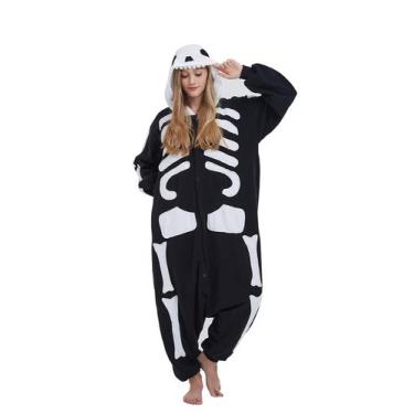 Imagem de Fantasia de cosplay de Halloween DELEY Skeleton Unissex para adultos