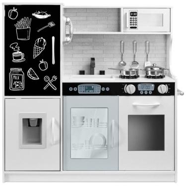 Imagem de Cozinha Infantil com Design Realista, Telefone, Utensílios, Forno, Micro-Ondas e Pia para Crianças Acima de 3 Anos, Best Choice Products