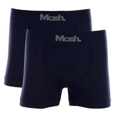 Imagem de Kit Com 2 Cuecas Boxer Azul Marinho Mash 711 Microfibra, Azul, Marinho