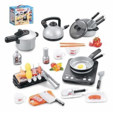 Imagem de Conjunto de cozinha de brinquedo de 36 peças para meninos e meninas
