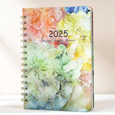 Imagem de Caderno de flores A5 (14,2 cm x 21 cm), diário floral, 70 folhas de papel, capa dura para escrever, caderno de esboços, presente, decoração (roxo)