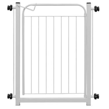 Imagem de Portão Pet Grade Para Cachorro Cercado De Proteção(Branco 78cm A 83cm)