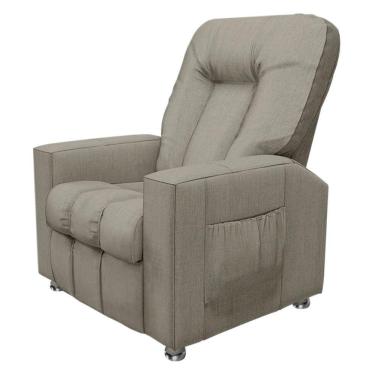 Imagem de Poltrona Do Papai Reclinável Para Cinema Sora Linho Fh1 - D'rossi Cor Bege