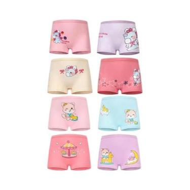 Imagem de Calcinhas De Algodão Para Meninas Com Estampa De Unicórnio, Pacote Com