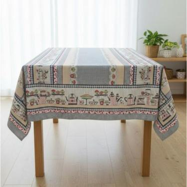 Imagem de Toalha de mesa retangular 4 lugares plástica térmica estampada - UZOO