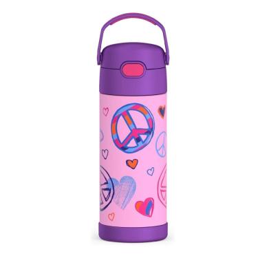 Imagem de Thermos Garrafa Térmica Infantil Com Simbolo Da Paz 355Ml